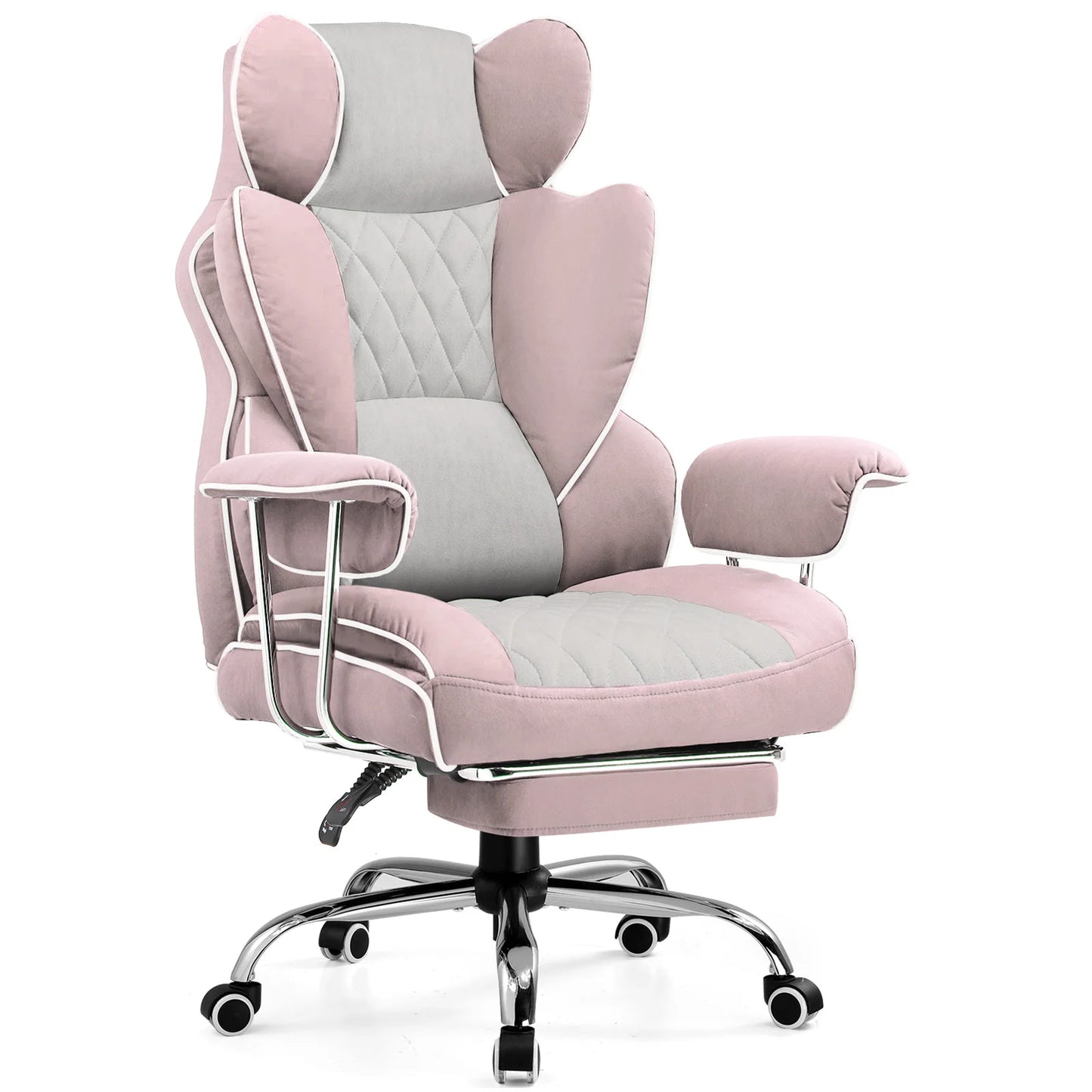 Comhoma Big and Tall Gaming Chair with Footrest and Lumbar Support