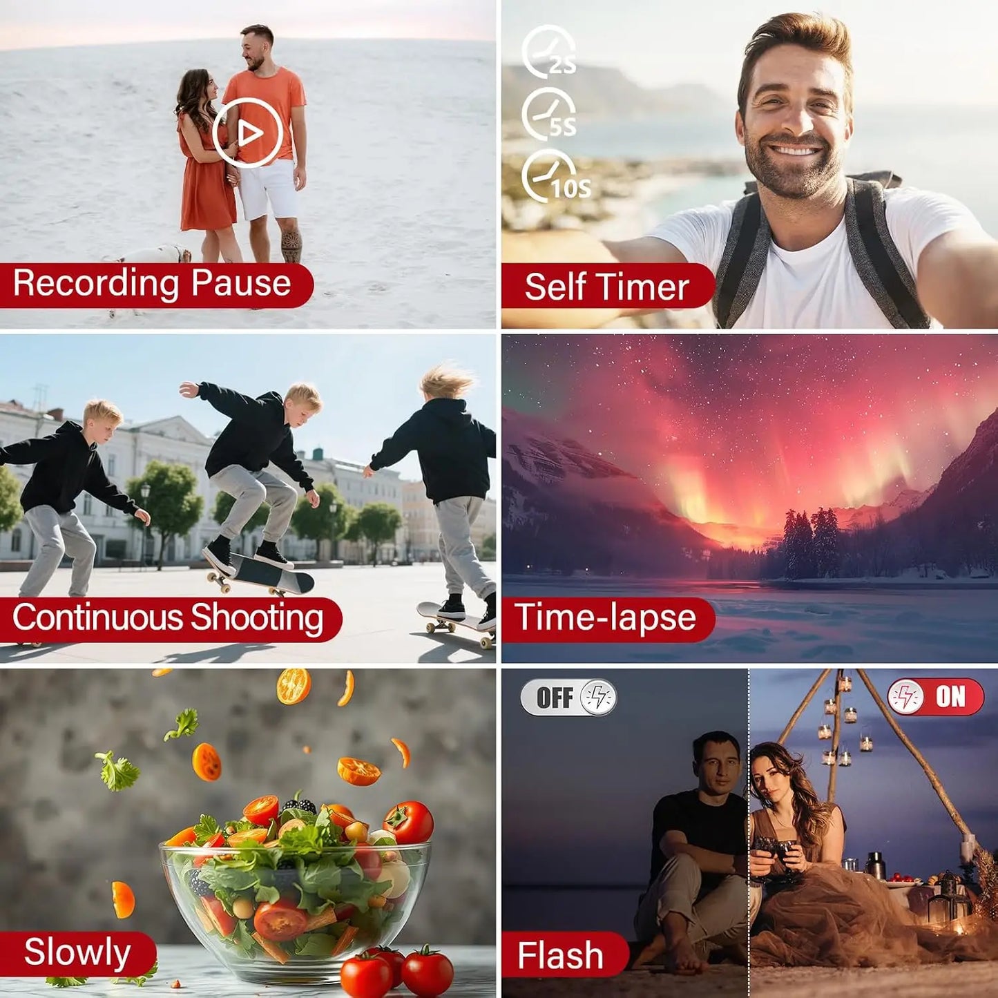 24MP 4K Digital Camera with Autofocus and WiFi Connectivity