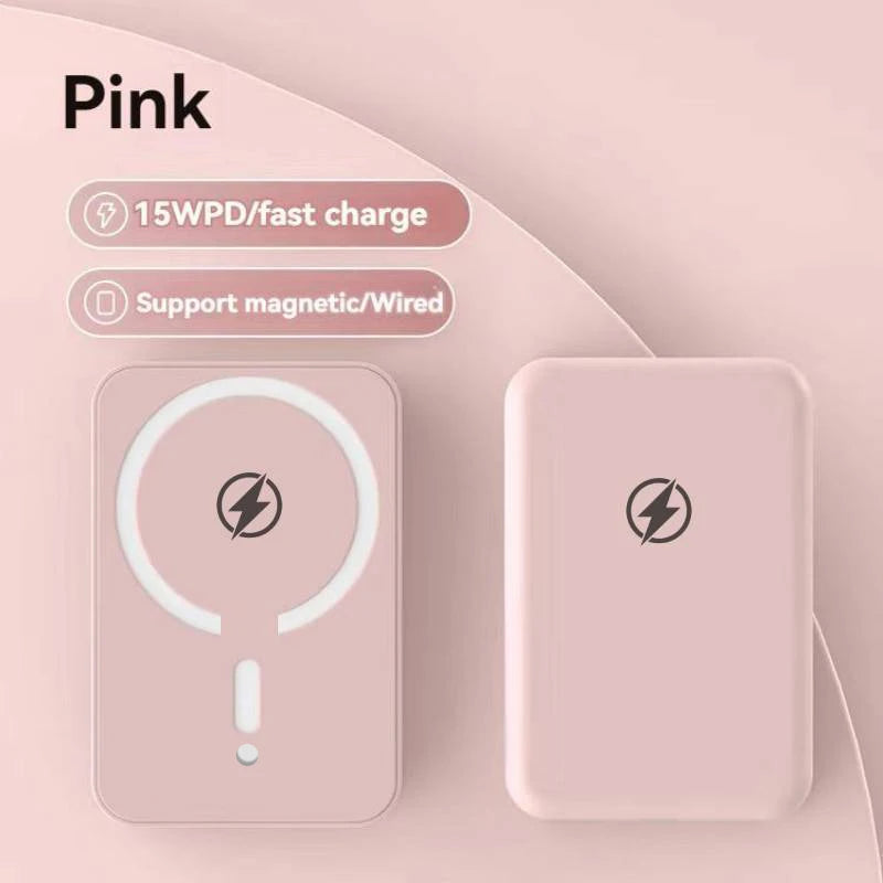 Magnetic Wireless Charger iPhone 16/17/15/14/13/12 Series10000mAh: 15W PD Fast Charging Power Bank for