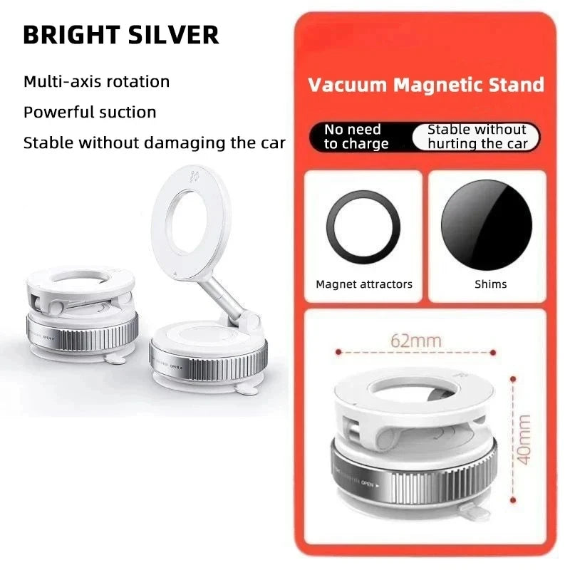 Magnetic Car Phone Holder Compatible With MagSafe And 360 Rotation