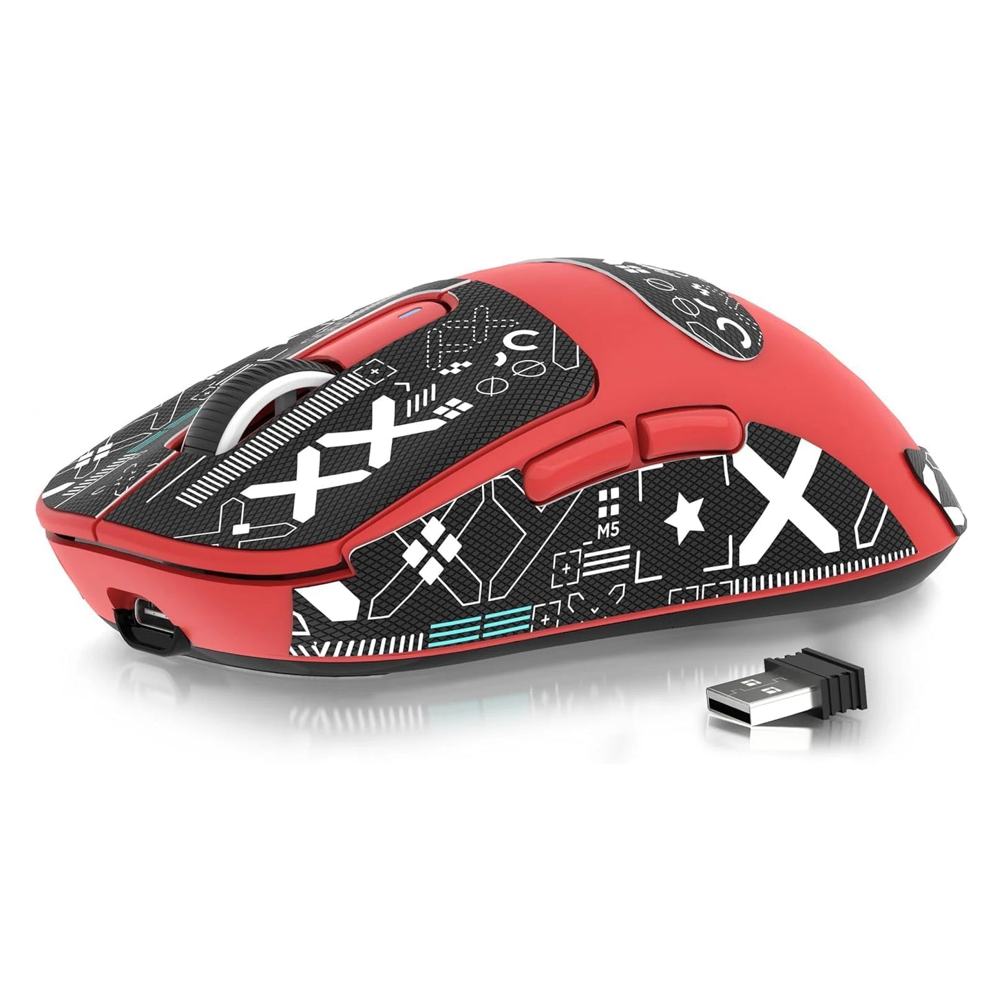 ATTACK SHARK X3 Lightweight Wireless Gaming Mouse, 49g Tri-Mode,PAW3395 26K DPI Sensor, 200h Battery Life,5 Programmable Buttons Multiple Colors