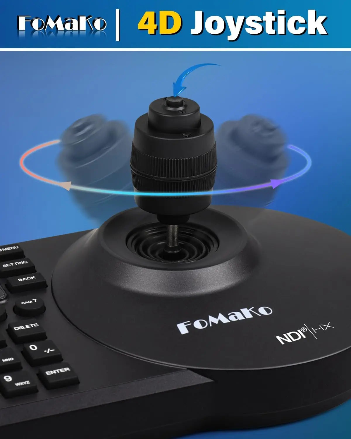 FoMaKo 4K PTZ Camera With HDMI NDI AI 20X AutoTracking