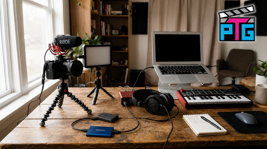 Budget home studio setup with essential creator gear