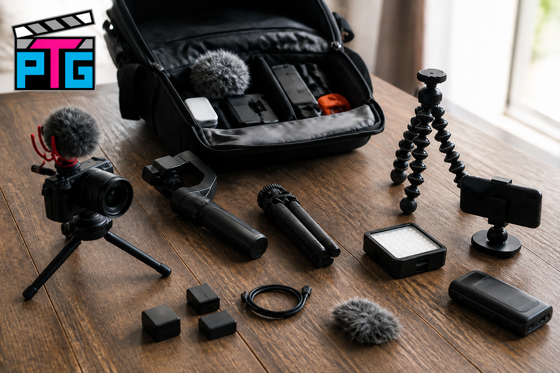 Lightweight mobile creator gear for filming on the go