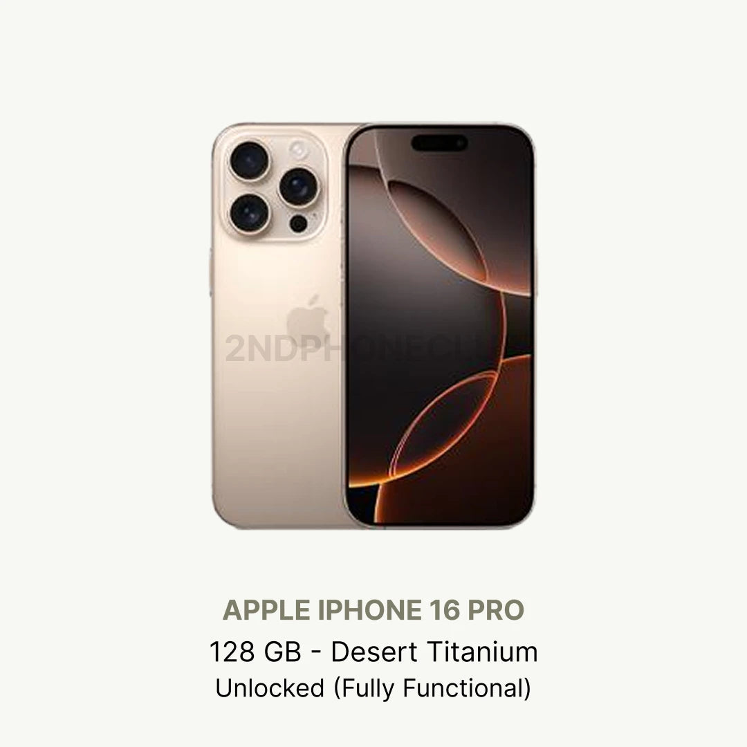 Apple iPhone 16 Pro 128/256/512 GB Unlocked Excellent Condition All Colors (Renewed)