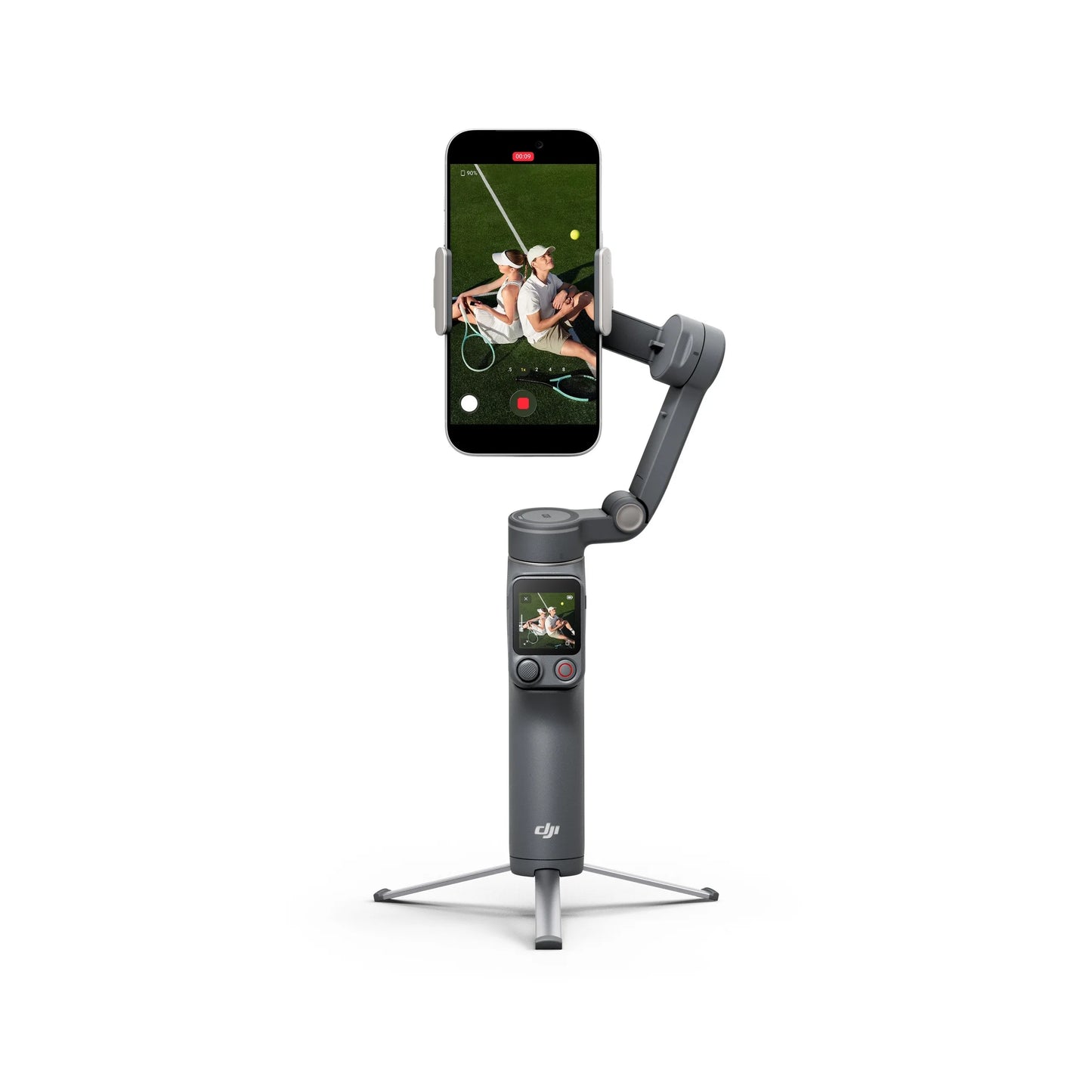 DJI Osmo Mobile 8P gimbal stabilizer for smartphones, gray with AI tracking