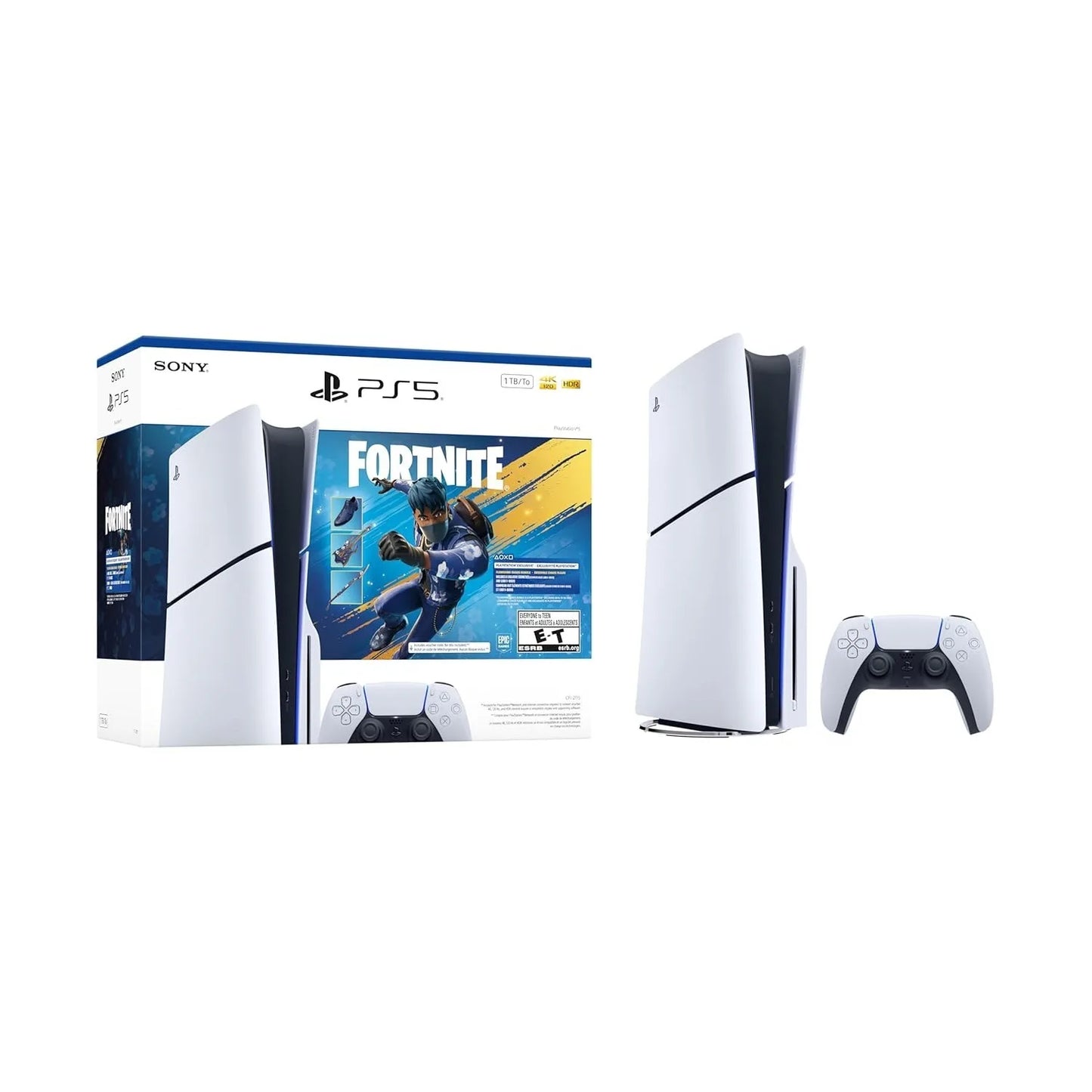 Sony PlayStation 5 Disc Console 1TB with Fortnite Flowering Chaos Bundle