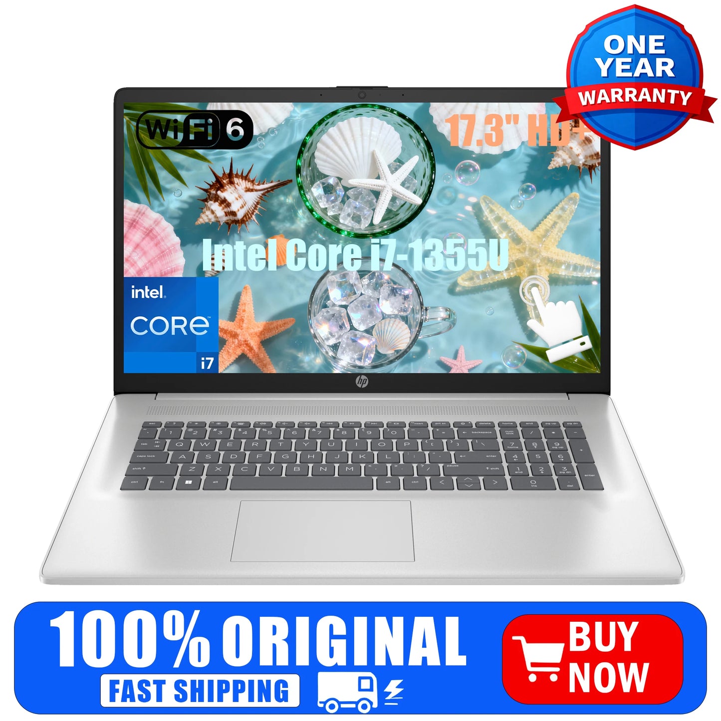 HP 17 Inch Touchscreen Business Laptop Intel Core I7 16 GB RAM 1TB SSD