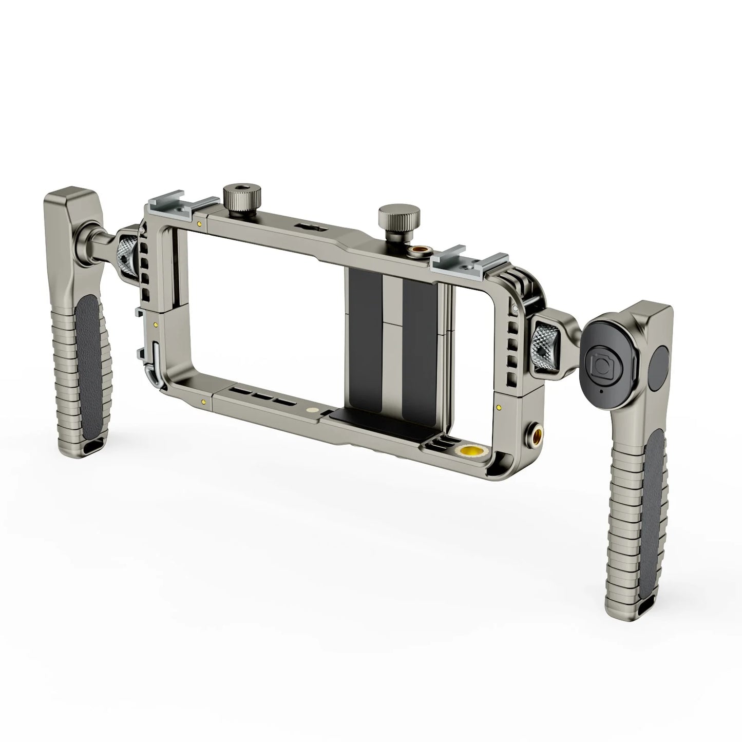 Universal Phone Cage: Hot Shoe Interface, 3/8″ & 1/4″-20 / M6 Threaded Mounts, Expandable Fill Options** Ships From China