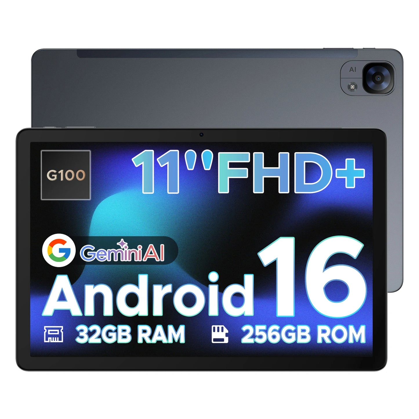 DOOGEE Tab E3 Tablet 11 inch Android 16 FHD+90Hz Display 7.5mm Ultra-thin 8GB+256GB 8800mAh Battery 13MP+5MP Dual Speaker SIM PC