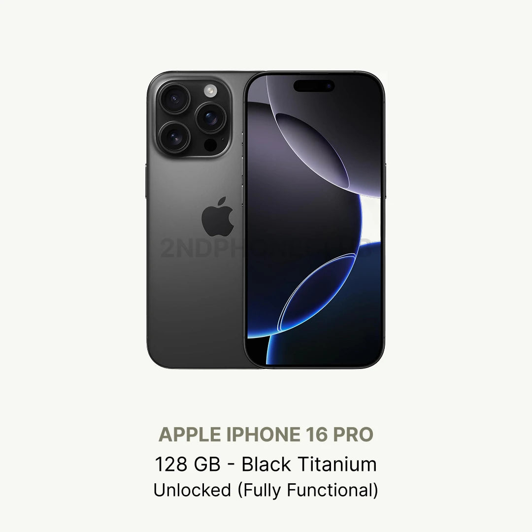 Apple iPhone 16 Pro 128/256/512 GB Unlocked Excellent Condition All Colors (Renewed)