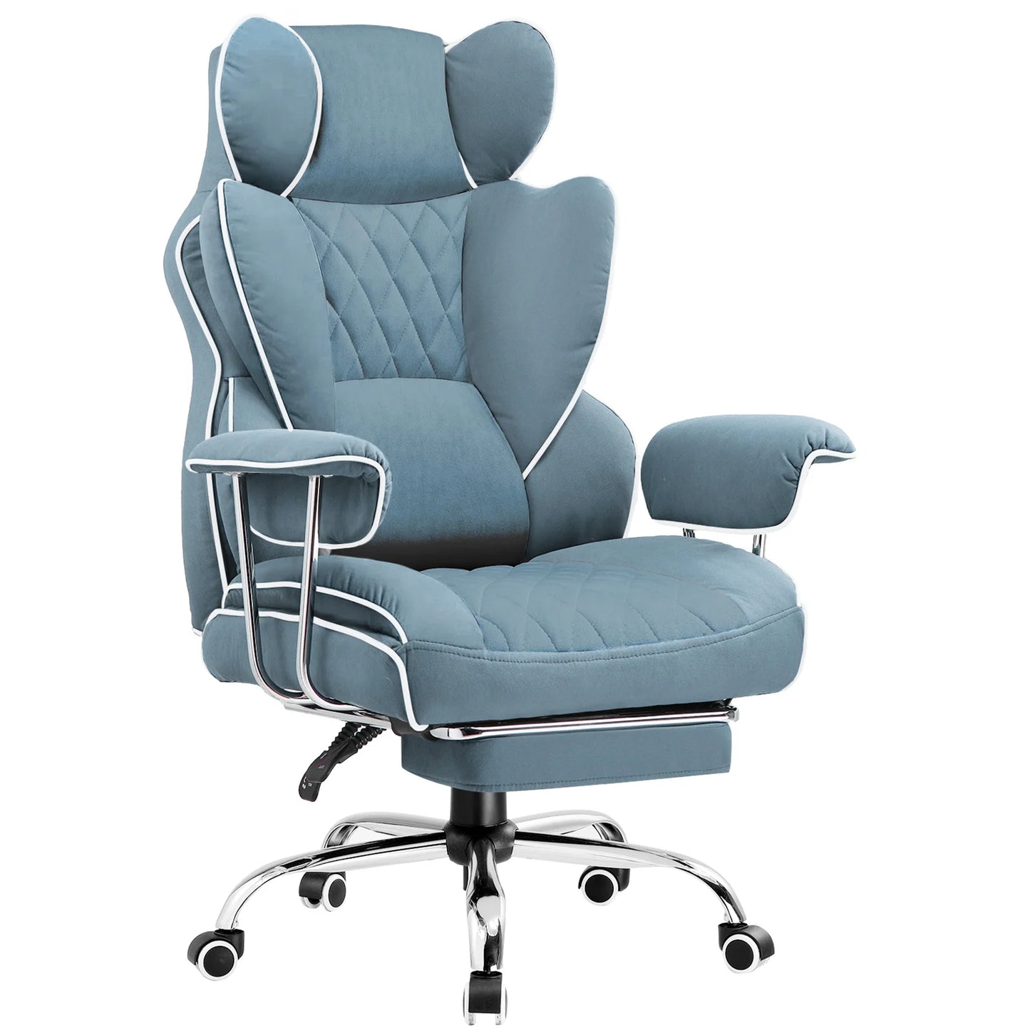 Comhoma Big and Tall Gaming Chair with Footrest and Lumbar Support