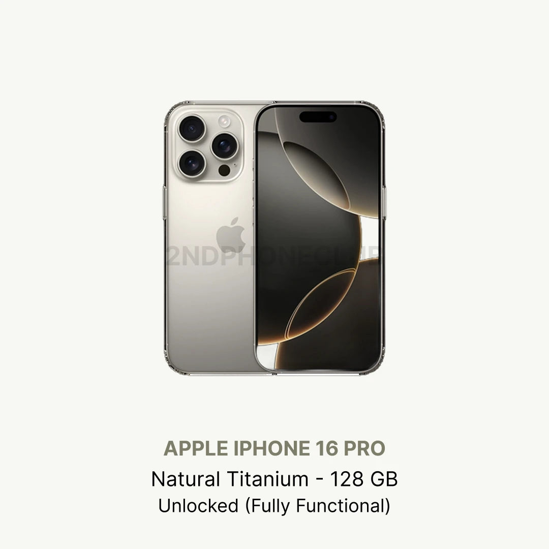 Apple iPhone 16 Pro 128/256/512 GB Unlocked Excellent Condition All Colors (Renewed)