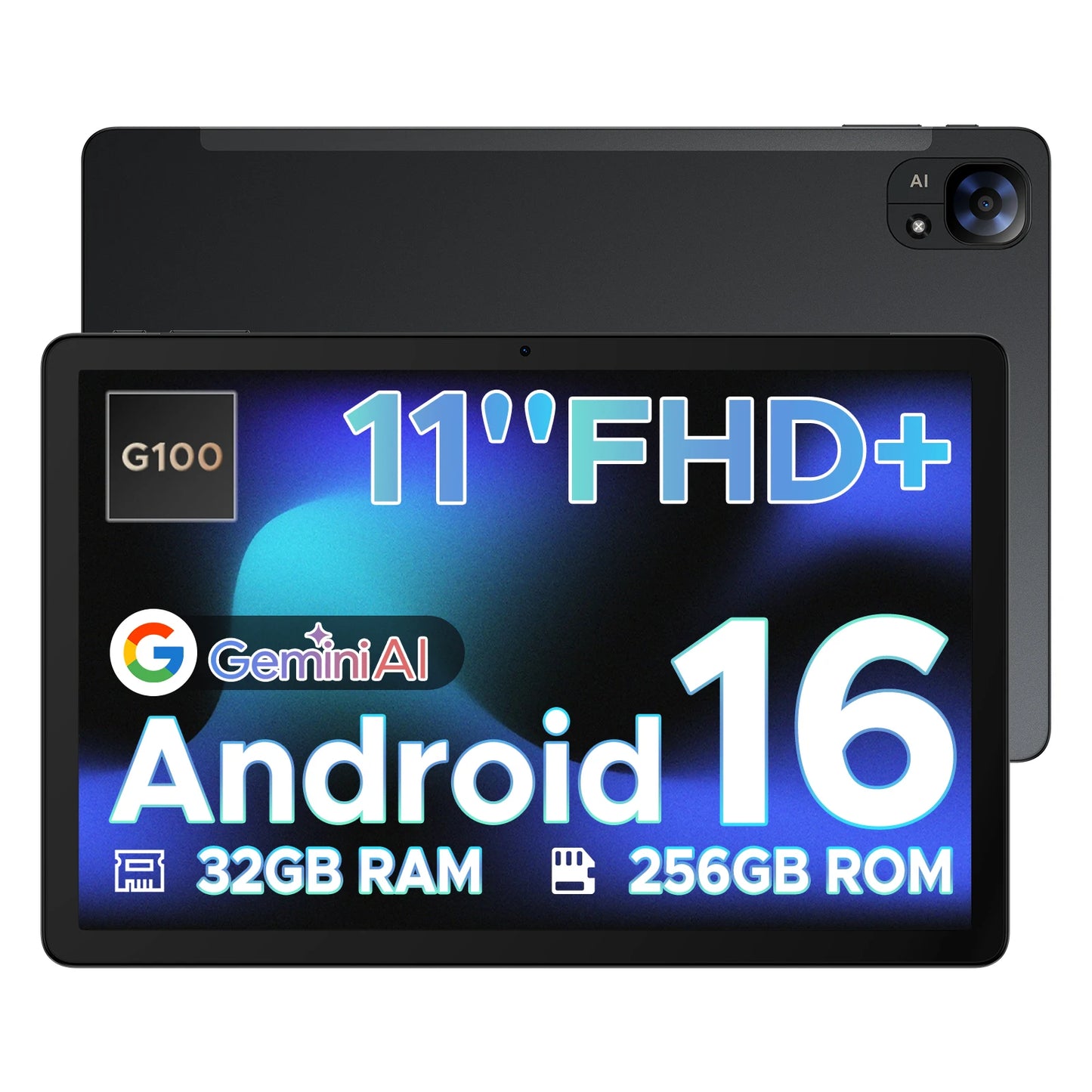 DOOGEE Tab E3 Tablet 11 inch Android 16 FHD+90Hz Display 7.5mm Ultra-thin 8GB+256GB 8800mAh Battery 13MP+5MP Dual Speaker SIM PC