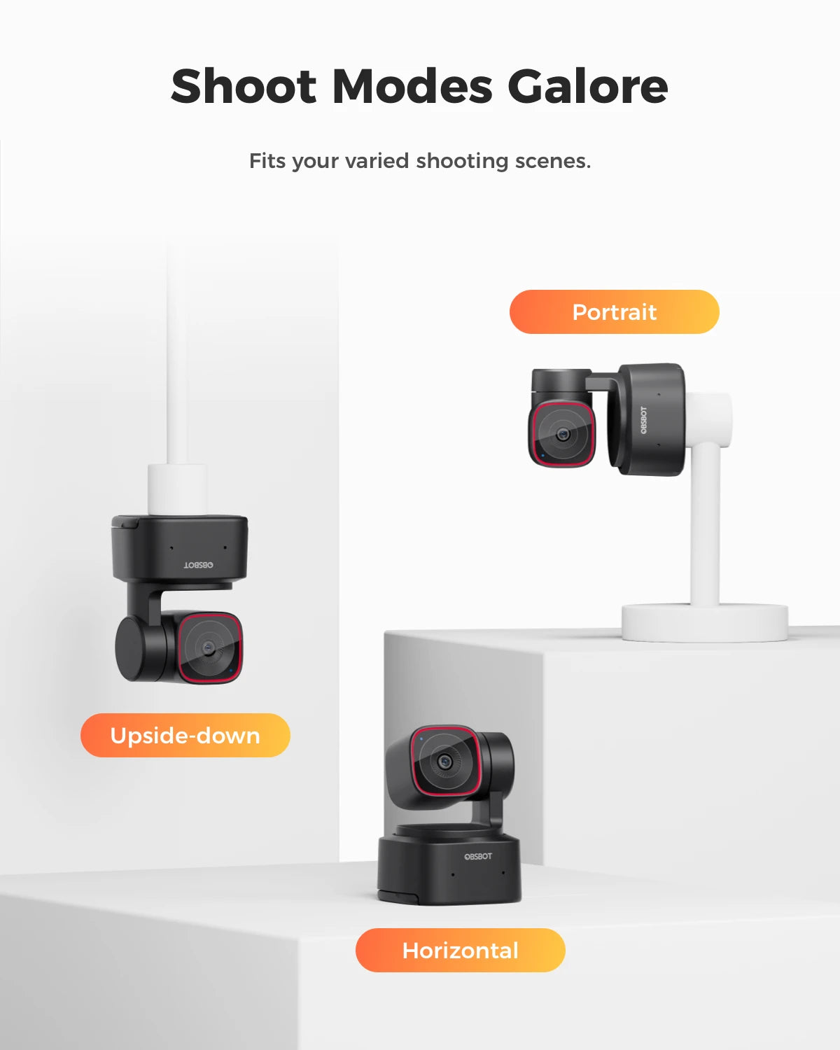 OBSBOT Tiny 2 Lite 4K Webcam for PC, AI Tracking PTZ Streaming Camera with 1/2" Sensor, Gesture Control, 60 FPS, HDR, Microphone **Ships from China**