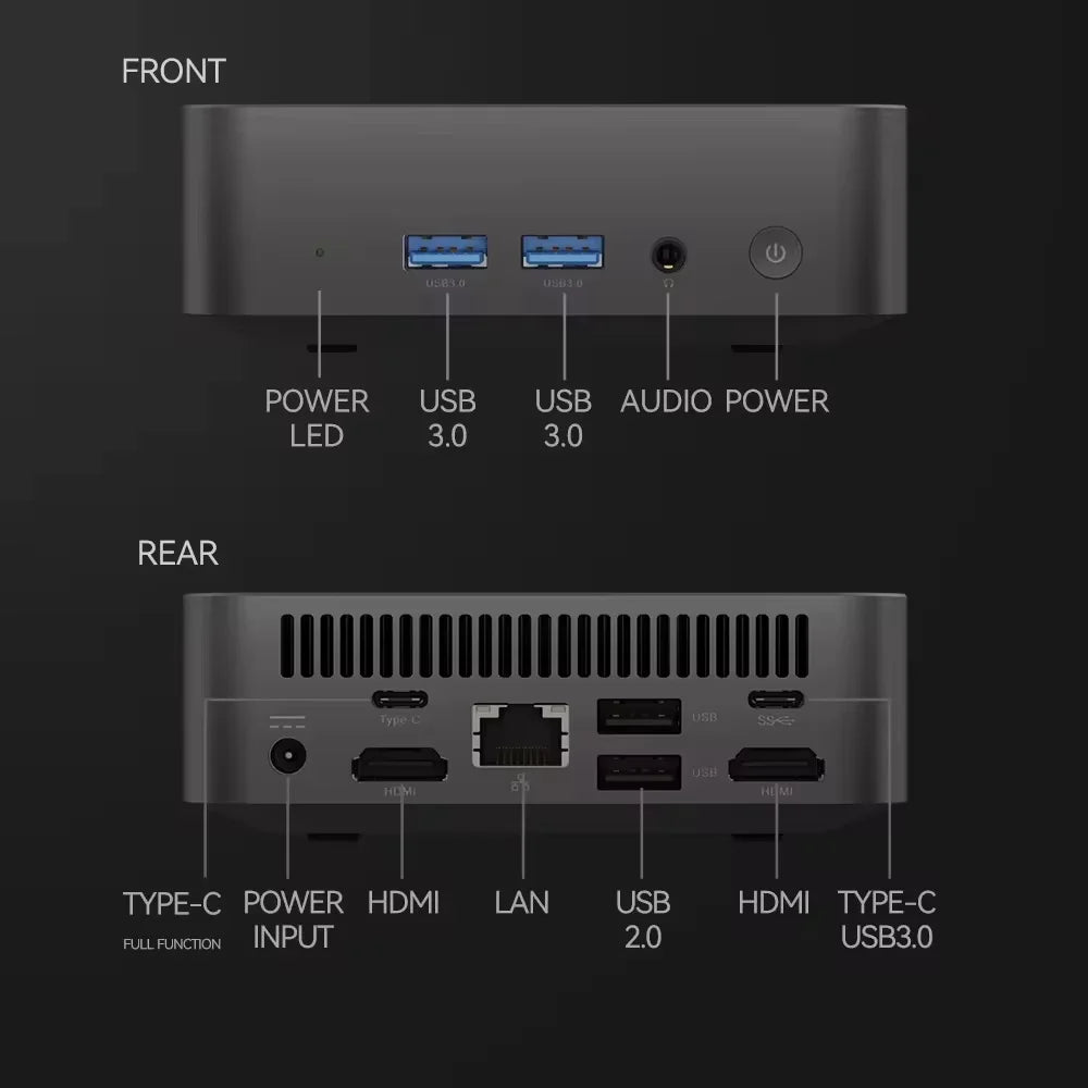 2026 Intel Core i9 8950HK Portable Mini PC Windows 11 Pro 16GB RAM 512GB 1TB M.2 SSD Gaming Computer WiFi6 BT5.2 Desktop MiniPC