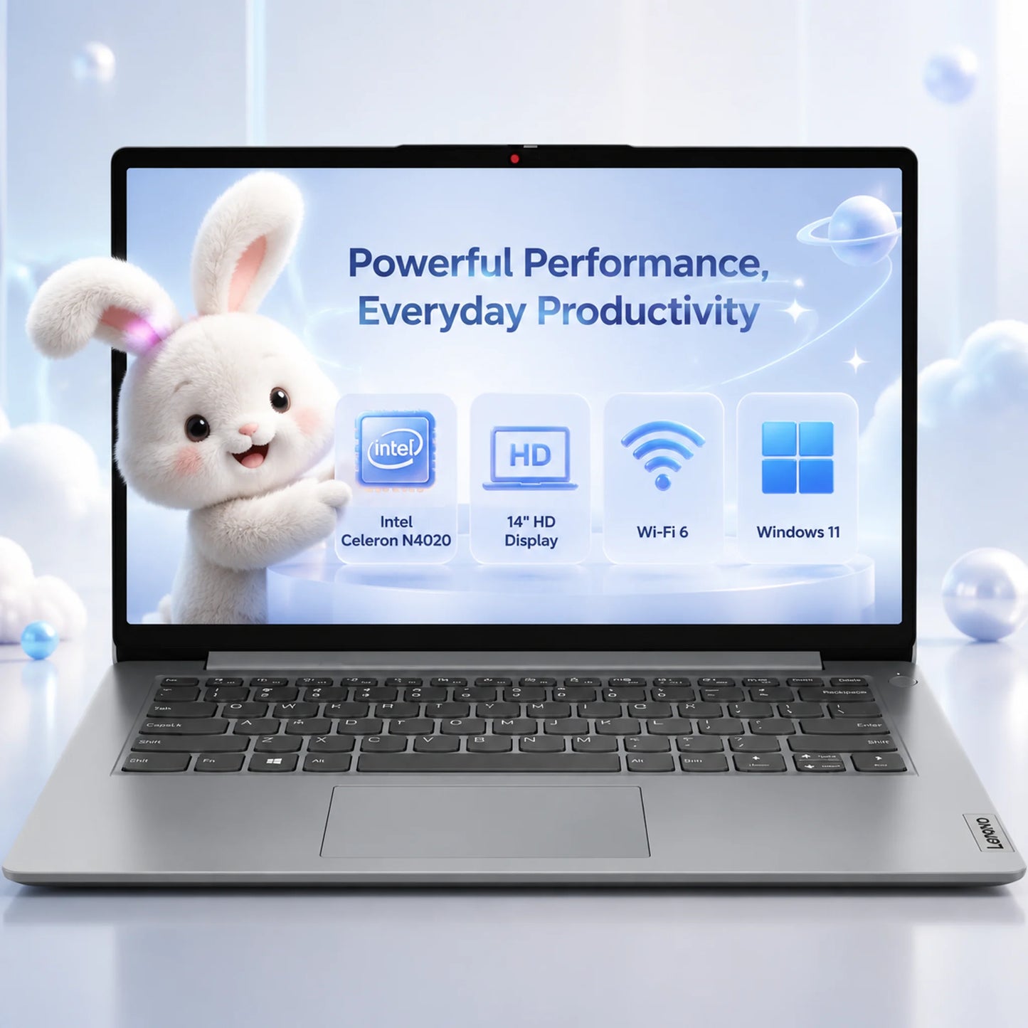 Lenovo IdeaPad 14 Inch Business Laptop Intel Celeron Windows 11 S