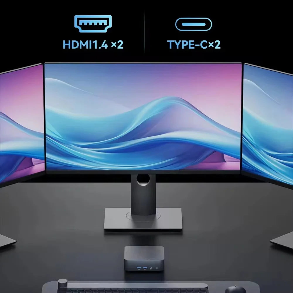 2026 Intel Core i9 8950HK Portable Mini PC Windows 11 Pro 16GB RAM 512GB 1TB M.2 SSD Gaming Computer WiFi6 BT5.2 Desktop MiniPC
