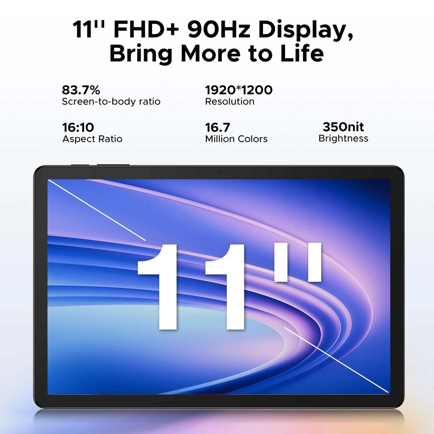 DOOGEE Tab G6+ Tablet 11 inch Android 16 Gemini Al FHD+ Display 8000mAh Battery 32GB+256GB Widevine L1 Dual Speakers Sim Pad PC