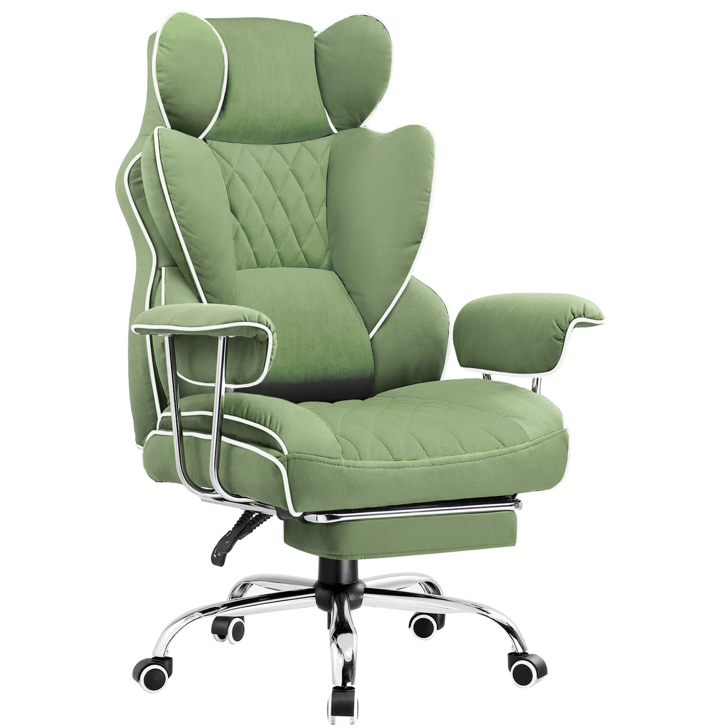 Comhoma Big and Tall Gaming Chair with Footrest and Lumbar Support