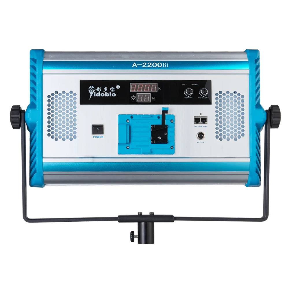 75W Yidoblo A-2200BI LED Video Lighting DMX Panel Ultra Bright Warm & Cold Professional Studio Photography Continue Lighting