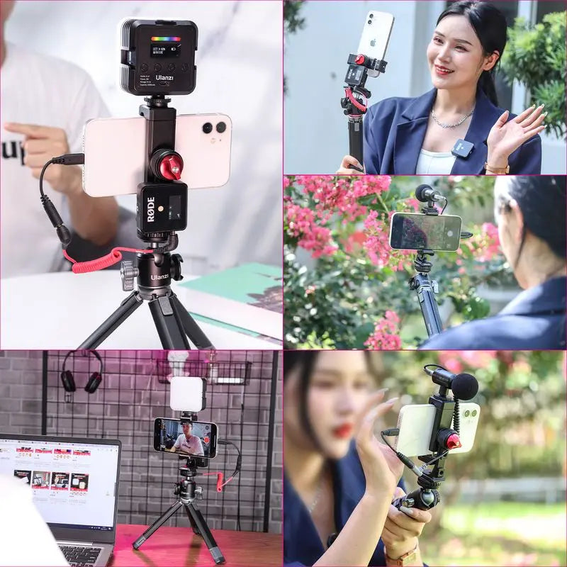 Ulanzi ST-27 Metal Vertical Phone Mount with Cold Shoe