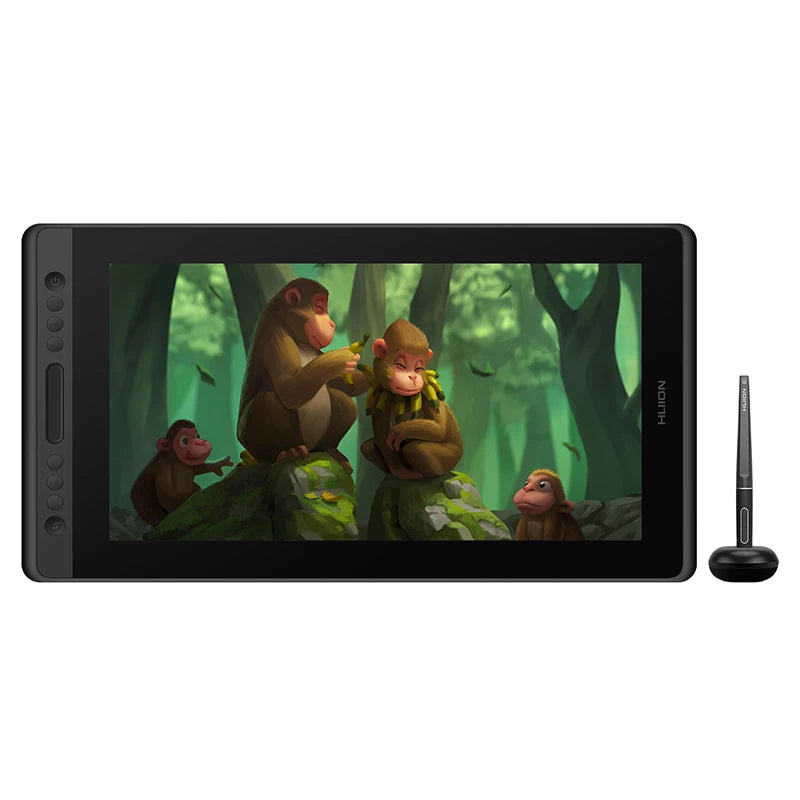 HUION Kamvas Pro 16 Graphics Tablet Display 120%sRGB Drawing Pen Tablet Monitor 8192 Levels Tilt Function Stylus Shortcut Keys