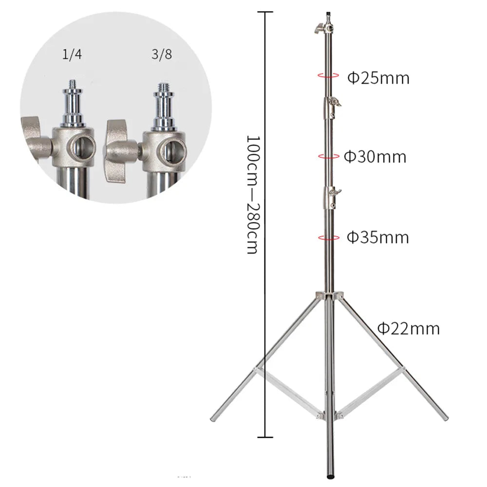 SH Professional Tripod Folding Studio Light Stand for Photography