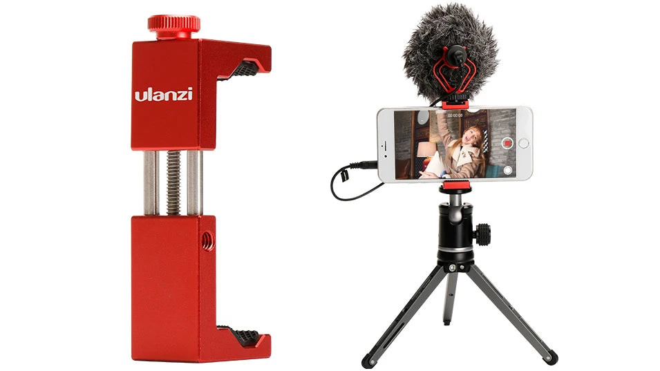 Ulanzi ST-02S Universal Smartphone Tripod Mount With Cold Shoe **May Ship from China**