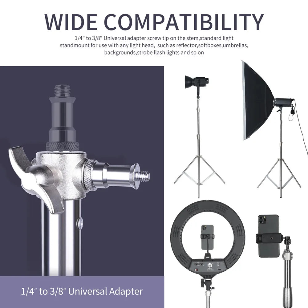 SH Studio Folding Lighting Tripod Stand for Photo Studio