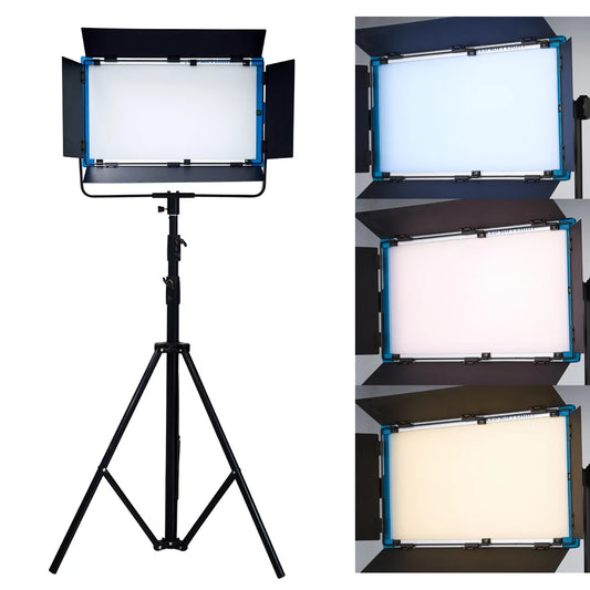 75W Yidoblo A-2200BI LED Video Lighting DMX Panel Ultra Bright Warm & Cold Professional Studio Photography Continue Lighting