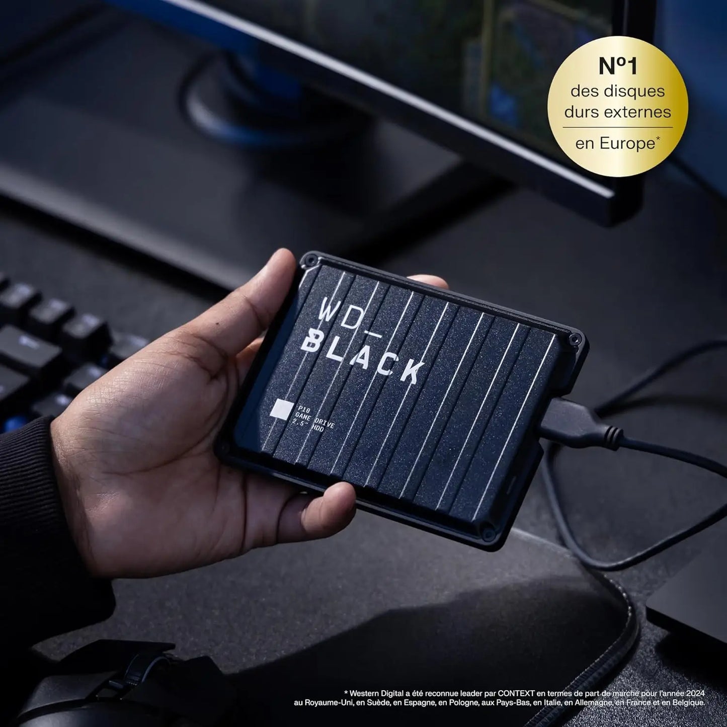 6TB Portable External Hard Drive for Gaming, Compatible with PS5, Xbox Series X|S & PC
