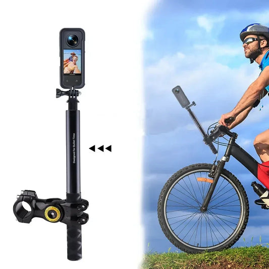 Motorcycle Bike Handlebar Mount for Gopro Dji Insta360 One R Camera Accessory Bicycle Handlebar Action Camera Bracket Stand