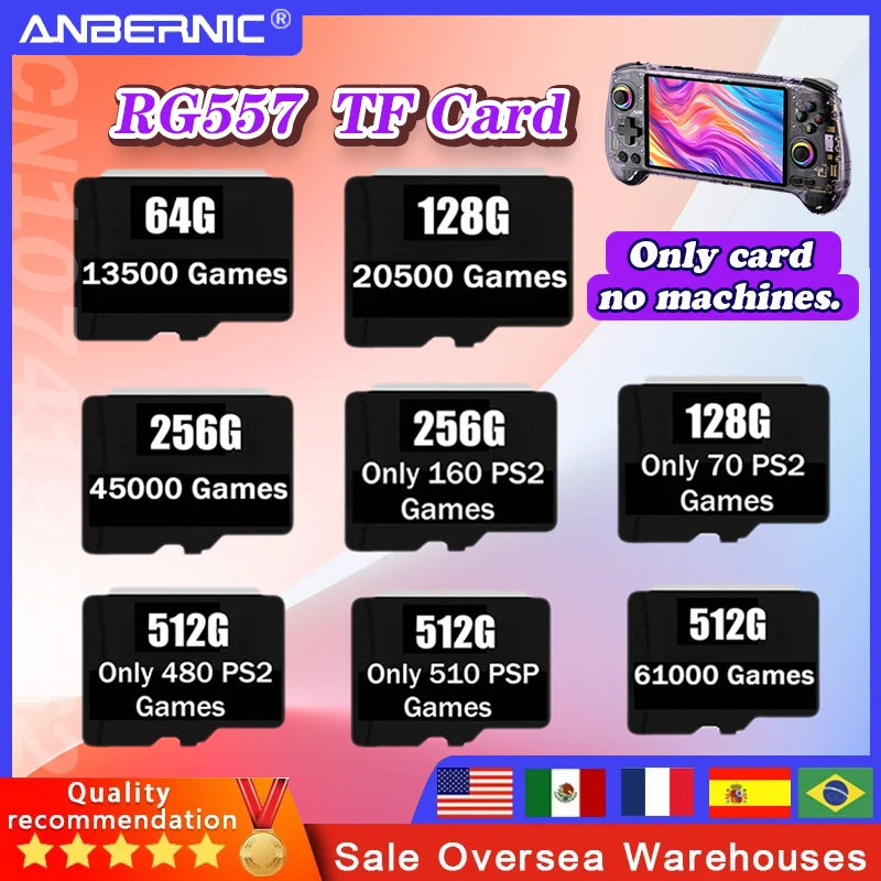 RG557 TF Card With preinstalled Games