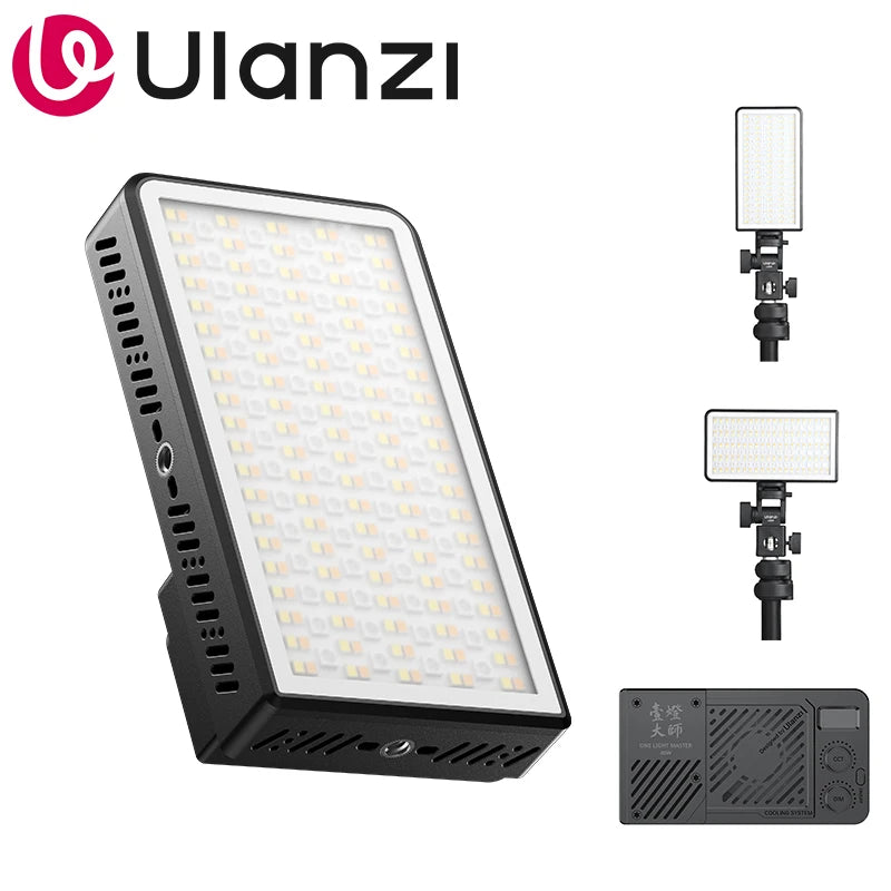 Ulanzi P40 Bi | P40 RGB 40W LED Video Light 2700K-6500K Bi-Color Panel Light for Phone Camera Photography Shooting Livestreaming