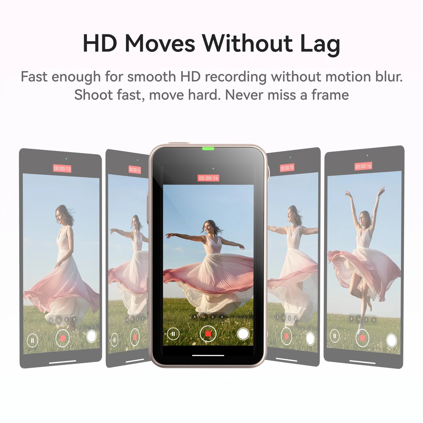 TELESIN Magnetic Phone Selfie Monitor Screen Vlog Selfie For iPhone Android Iphone Wireless Remote for MagSafe ZOOM Control ** Ships from China**