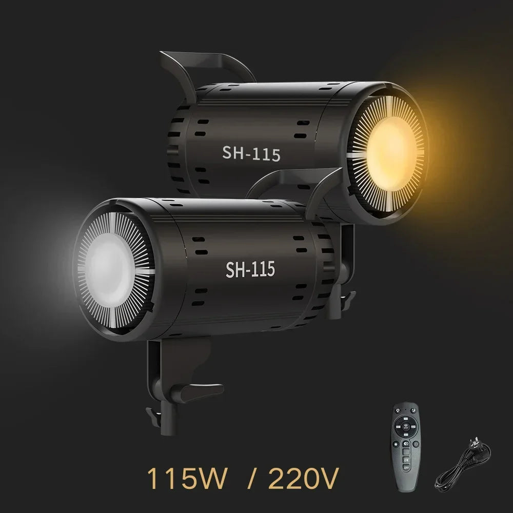 135W Bowens Reflector Video Studio Honeycomb Softbox Photography Light Dimmable LED Light Flash Studio Lighting 3000-6000K