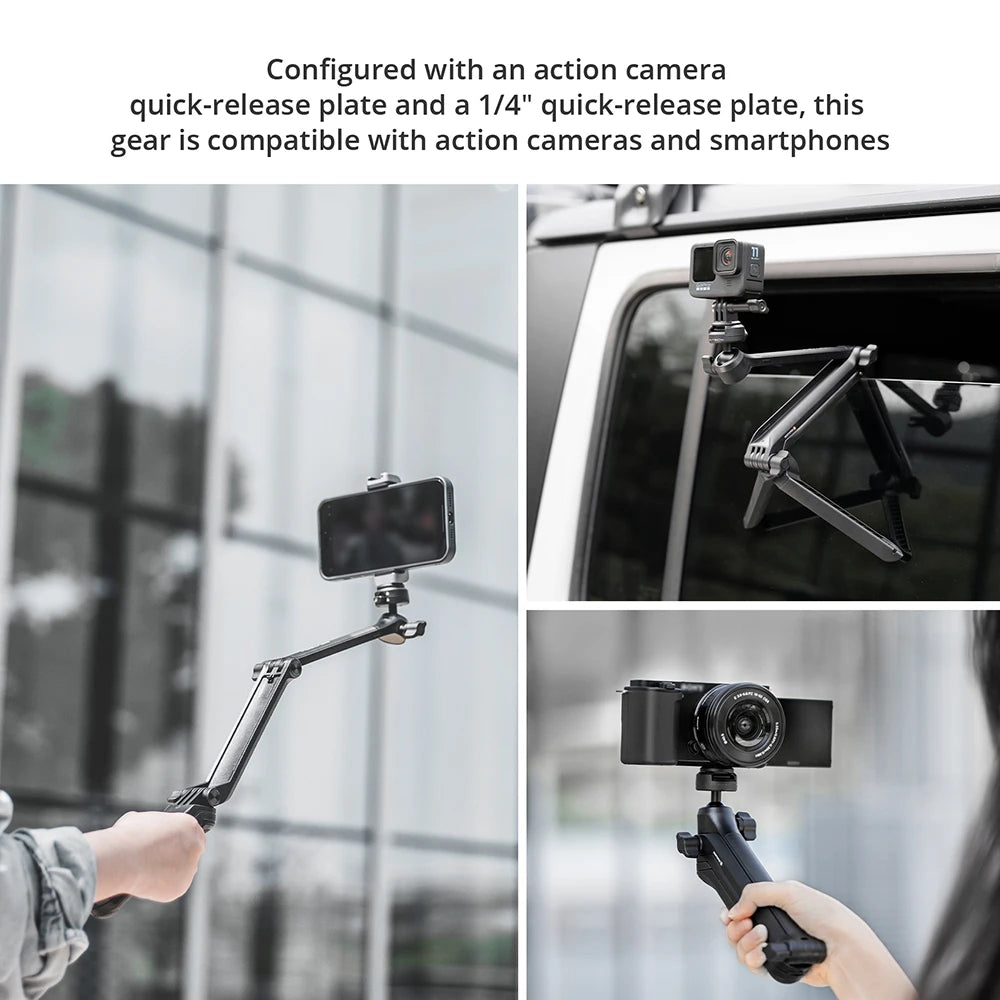 PGYTECH Mantispod 3-Way Tripod Caplock Hand Grip For Action Cameras