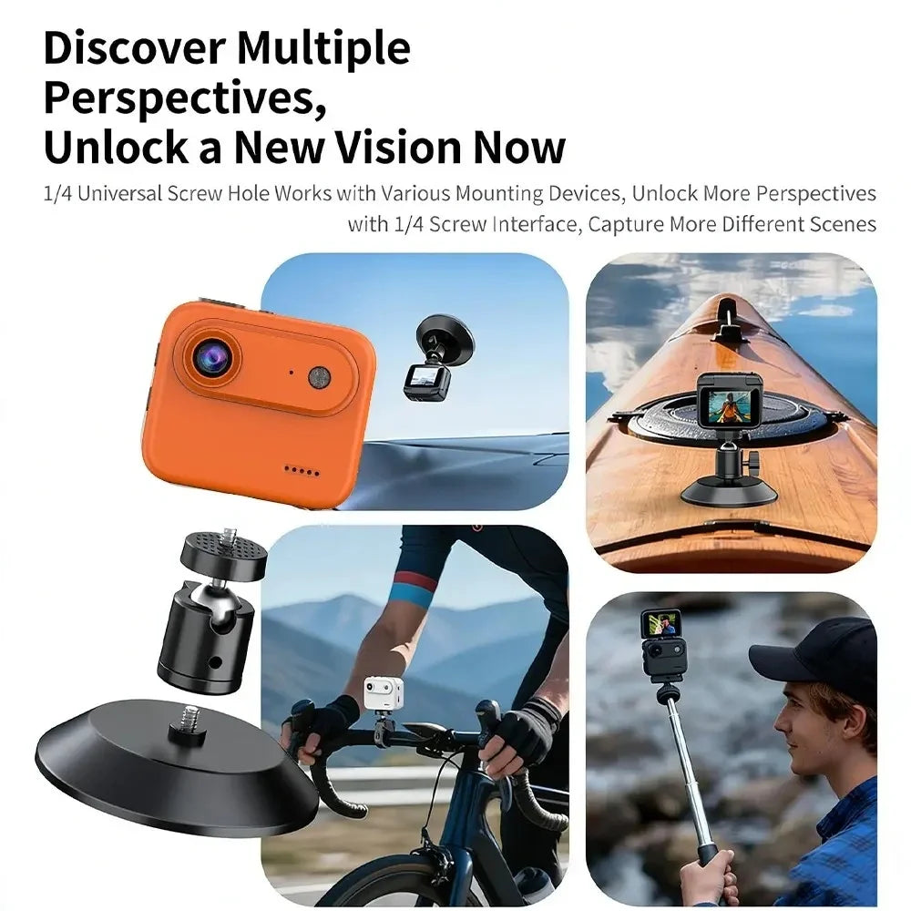 32GB Action Camera 1080P 360° with Flip Screen, Multi-Functional Vlogging Video Camera, Wide-Angle Lens, 1080P Multiple colors Us Shipping