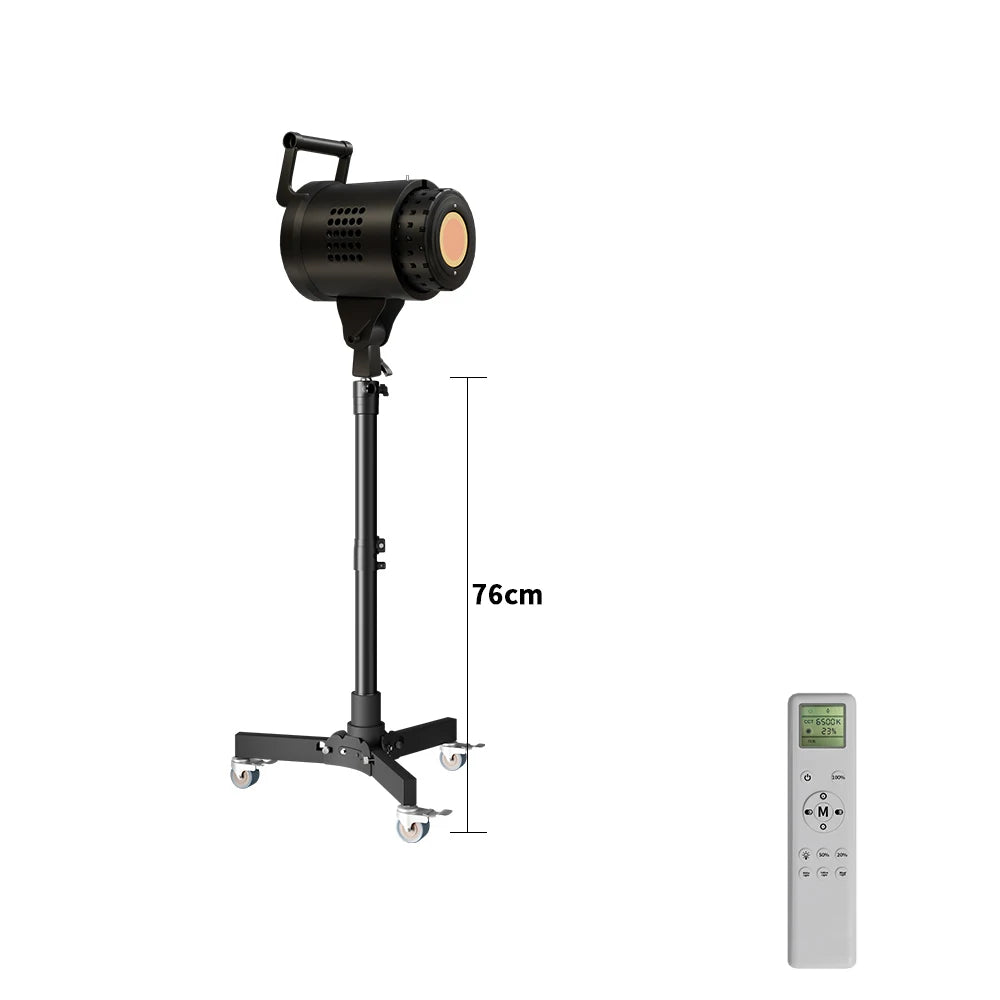 SH  220V 90/115/135W Photography COB Video Light With pulley bracket Daylight-Balanced Sun Lamp for Portrait Flash Studio
