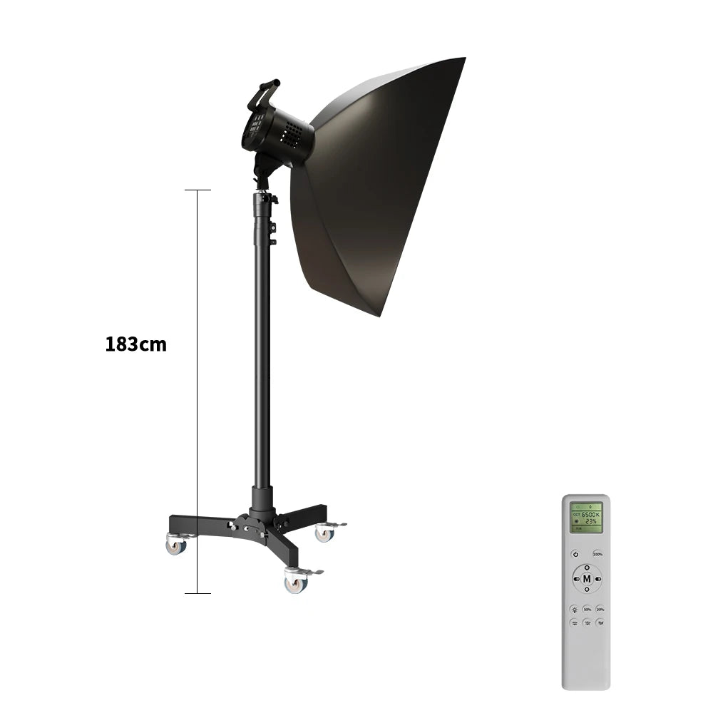 SH  220V 90/115/135W Photography COB Video Light With pulley bracket Daylight-Balanced Sun Lamp for Portrait Flash Studio