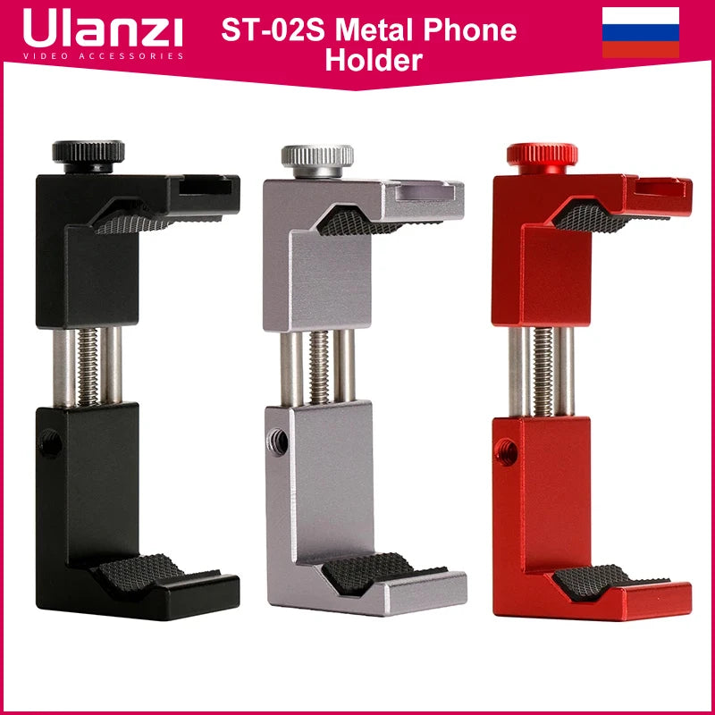 Ulanzi ST-02S Universal Smartphone Tripod Mount With Cold Shoe