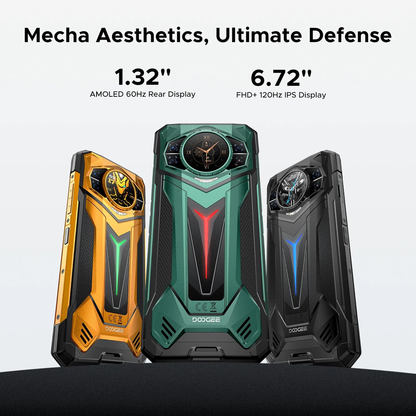 DOOGEE S200 Ultra 5G Rugged Phone 48GB+1TB 6.72'' 120Hz Display 11000mAh Battery 66W NFC Dimensity 7400 Android 15 Smartphone