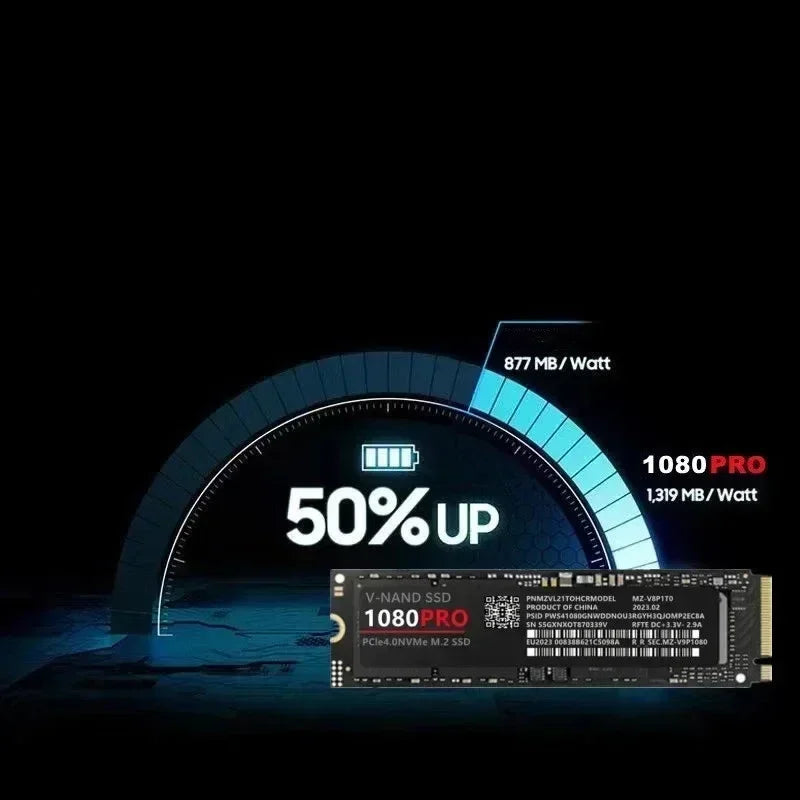 Original New 1080PRO M.2 NVMe PCIe4.0 SSD NGFF Internal Solid State Drive For PS5 Gaming Desktop Laptop PC **Ships from China**