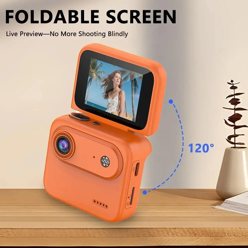 32GB Action Camera 1080P 360° with Flip Screen, Multi-Functional Vlogging Video Camera, Wide-Angle Lens, 1080P Multiple colors Us Shipping