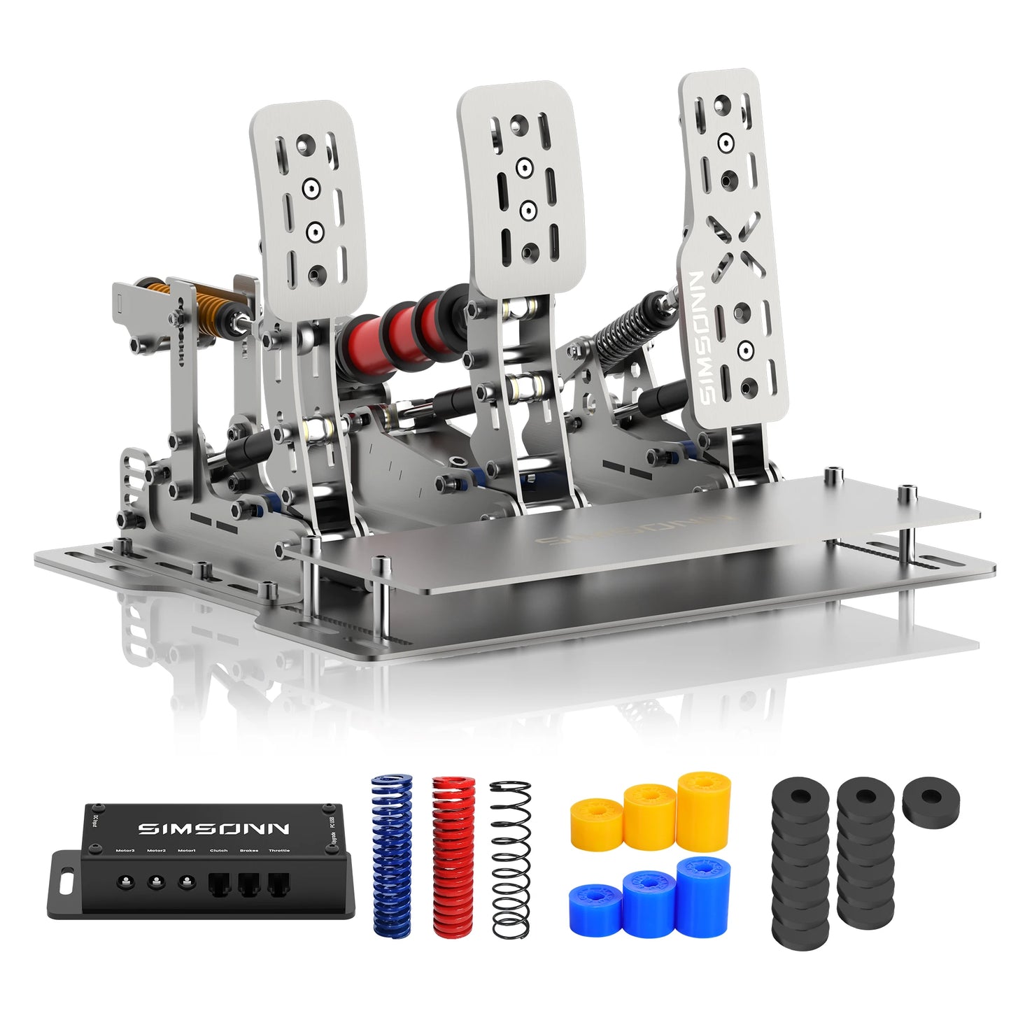 SIMSONN Plus X Sim Racing Simulator Pedal PC Simracing Pedals Support VAM VAM RPO Vibration Motor Driving Game Accessories