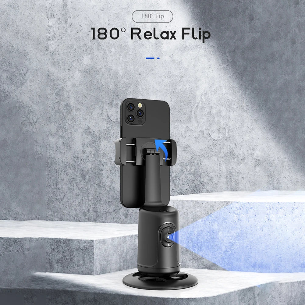 Gimbal stabilizer for smartphones by Perfect Take Gear, 2-axis handheld with selfie stick mode and 360° rotation.