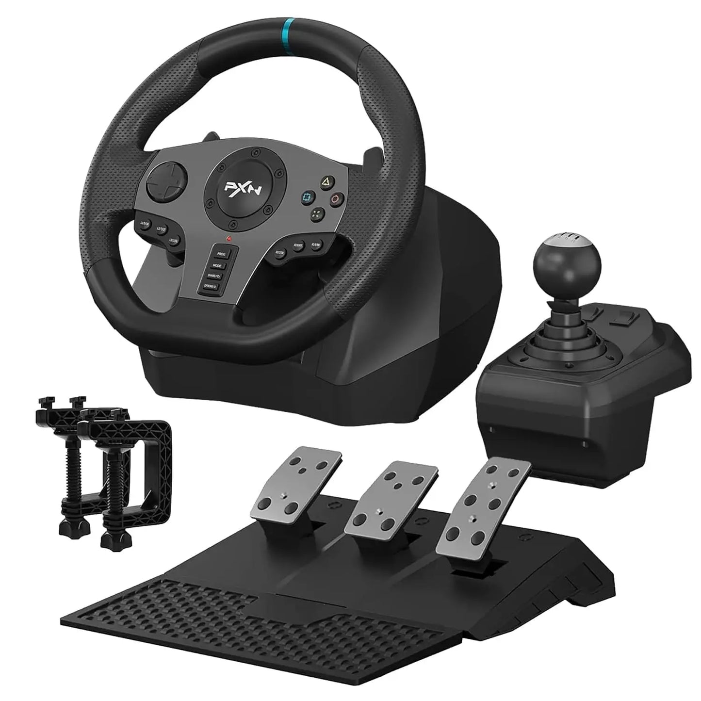 PXN V9 Gaming Racing Wheel pc Steering Wheel With Pedals and Shifter 270/900° Dual-Motor Feedback Driving gaming Racing Wheel fo