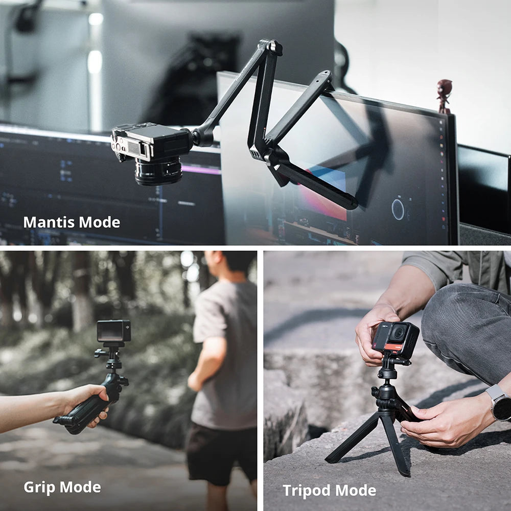 PGYTECH Mantispod 3-Way Tripod Caplock Hand Grip For Action Cameras