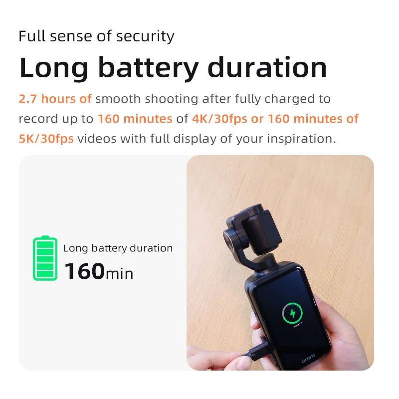ORDRO M5 Action Camera 4k Handheld Pocket Digital Camcorder 3-axis Gimbal Stabilization IR Night Vision Vlog Videos Camara
Ships from China